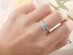 4-Piece Minimalist Moissanite Jewelry Gift Set with Adjustable Ring (Dark Green)