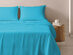 4-Piece Microfiber Sheet Set (Aqua/Queen)