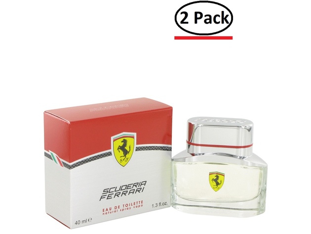 Ferrari Scuderia by Ferrari Eau De Toilette Spray 1.3 oz for Men (Package of 2)