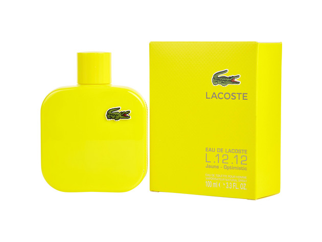 LACOSTE EAU DE LACOSTE L.12.12 JAUNE by OPTIMISTIC EDT SPRAY 3.4