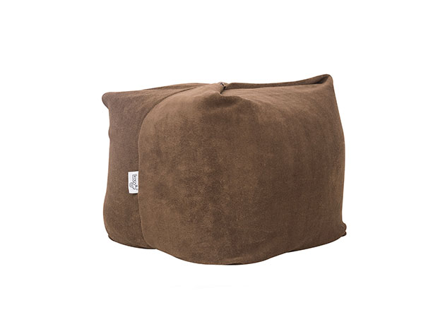 Loungie® Magic Pouf 3-in-1 Convertible Bean Bag (Brown)