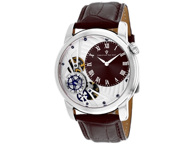 Christian Van Sant Men's Sprocket Auto-Quartz Brown Dial Watch - CV1544