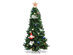 Costway 7Ft PVC Christmas Tree Encryption Hinged Metal Stand Green - Green