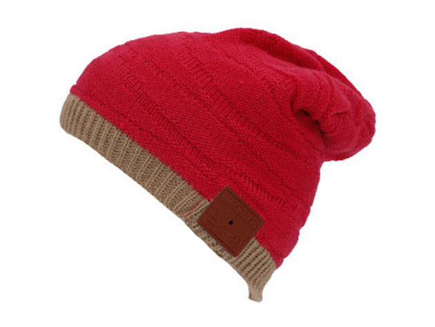 Beanie Jam Bluetooth Knit Hat (Pink)