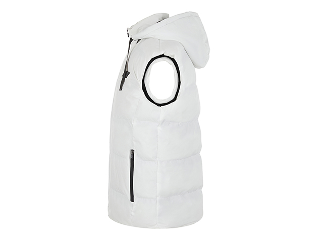 Helios Paffuto Heated Unisex Vest with Power Bank (White/XL)