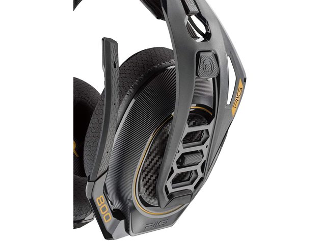 Plantronics Gaming Headset, RIG 800HD Wireless for Windows | Prepaid Dolby,Black (New)