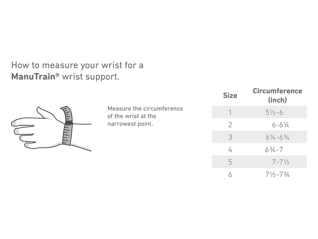 Bauerfeind ManuTrain Right Wrist Support Relieves Strain and Stabilizes ...