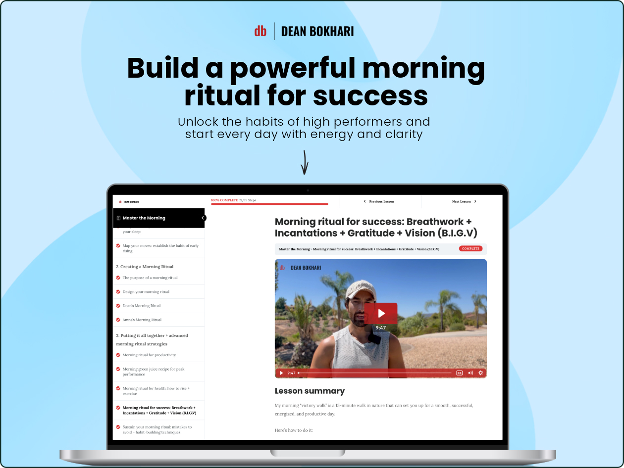 Master the Morning Online Course: Lifetime Access