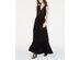 Michael Kors Women's Chain Lace-Up Maxi Dress Black Size Extra Large