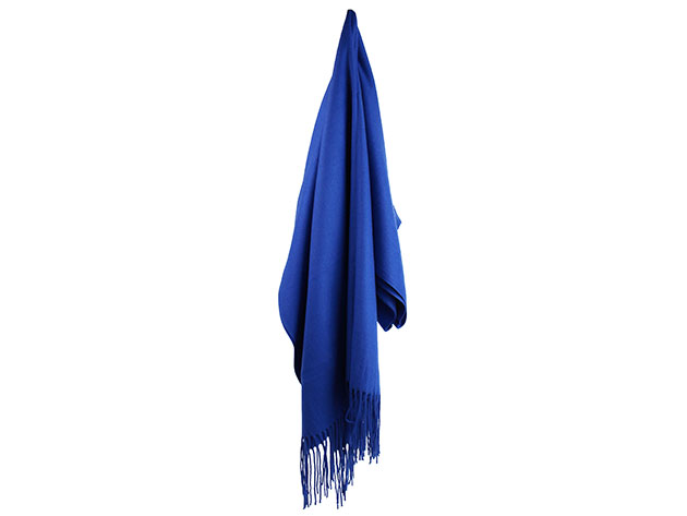 Lavisha Cashmere-Blend Shawl (Indigo Blue)