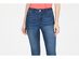 INC International Concepts Women's INC Double-Ruffle Hem Curvy Ankle Jeans  Blue Size 2