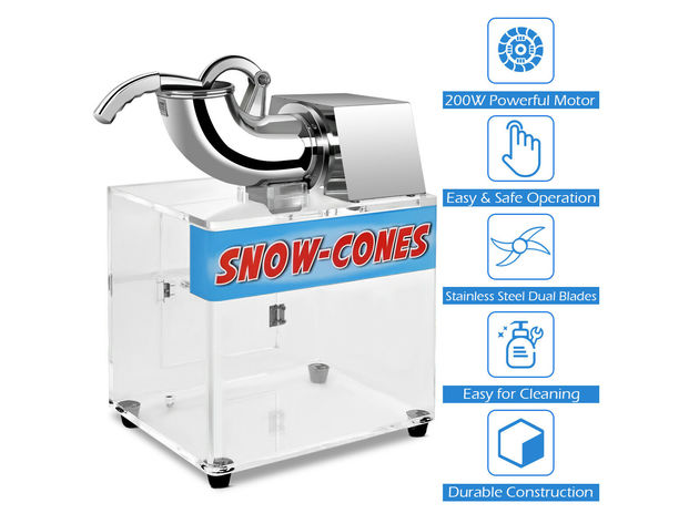 Costway Snow Cone Electric Ice Shaving Machine