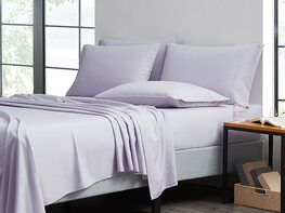 6-Piece Bamboo Comfort Luxury Sheet Set (Lilac/Full)