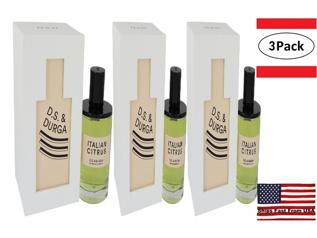 3 Pack Italian Citrus by D.S. & Durga Eau De Parfum Spray 3.4 oz for Men