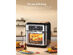 AICOOK 11qt Air Fryer Oven, 1500W, 8+3+4 Multi-function Toaster Oven For families, Dishwasher-Safe Accessories and 40 Recipe Included