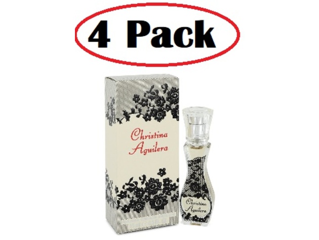 4 Pack of Christina Aguilera by Christina Aguilera Eau De Parfum Spray 0.5 oz