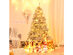 6 Foot Hinged Unlit Artificial Silver Tinsel Christmas Tree w/Metal Stand 