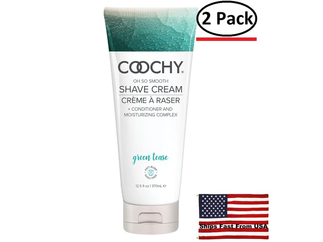 ( 2 Pack ) Coochy  Shave Cream Green Tease 12.5 Fl Oz.