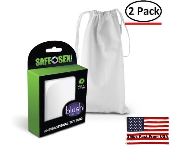 2 Pack Safe Sex Antibacterial Toy Bag Medium Each Stacksocial