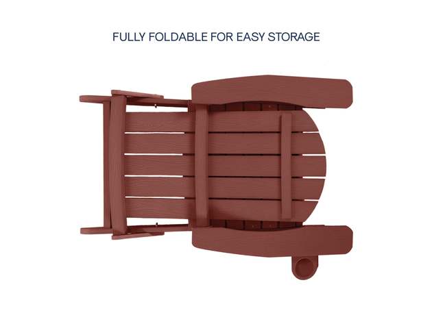 Cal Adirondack Chair Brick Red
