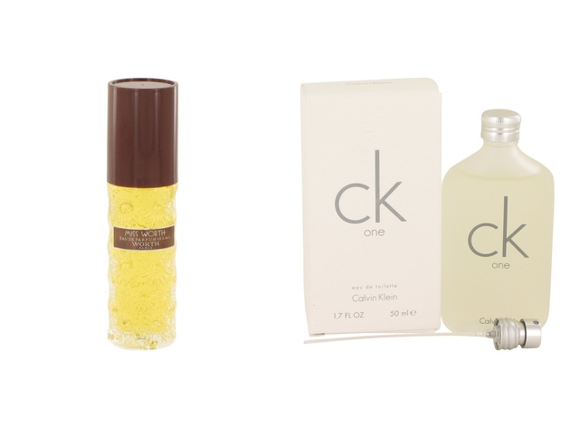 Gift set  Miss Worth by Worth Eau De Parfum Spray (Unboxed) 1 oz And  CK ONE EDT Pour/Spray (Unisex) 1.7 oz