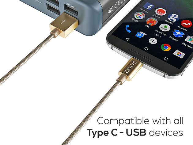 Crave USB-A to USB-C Cable