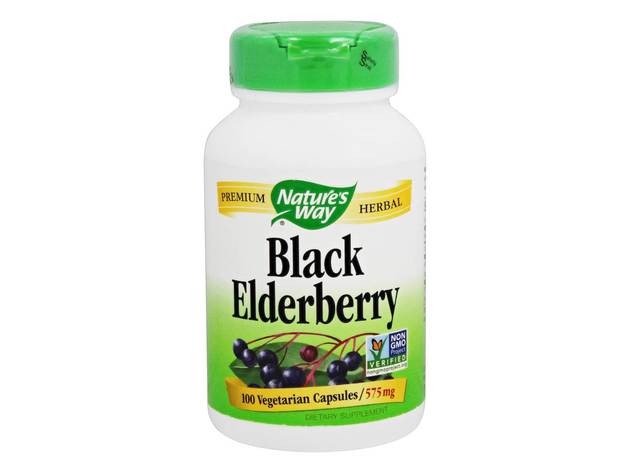 Nature's Way - Black Elderberry 575 mg. - 100 Vegetarian Capsules