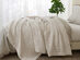 Vintage Cotton Waffle Blanket (King/Stone)