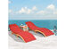 Costway 3PCS Wooden Folding Lounge Chair Set Cushion Pad Pool Deck 