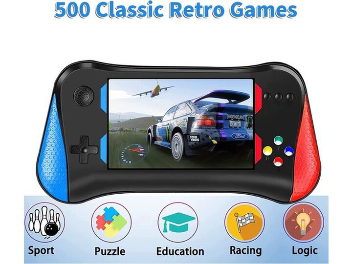 Retro Handheld Game Console, Retro Game Console with 500  Classical Games, 3.0-Inch Screen, Retro Handheld Games Support for  Connecting TV & Two Players, Gifts for Kids & Adults : Toys 