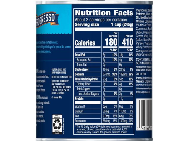 Progresso Traditional Flavors New England Clam Chowder Pretty Special Soup, 18.5 Ounce