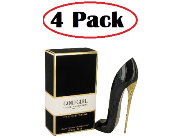4 Pack of Good Girl by Carolina Herrera Eau De Parfum Spray 1 oz