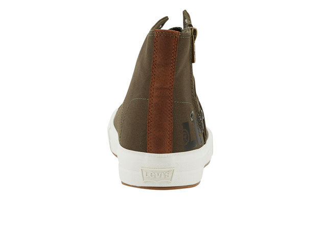 Levi's Mens Zip Ex Casual Mid-Top Fashion Zipper Sneaker Shoe - 9.5 M Olive