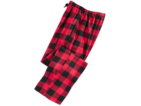 red checkered pajama pants