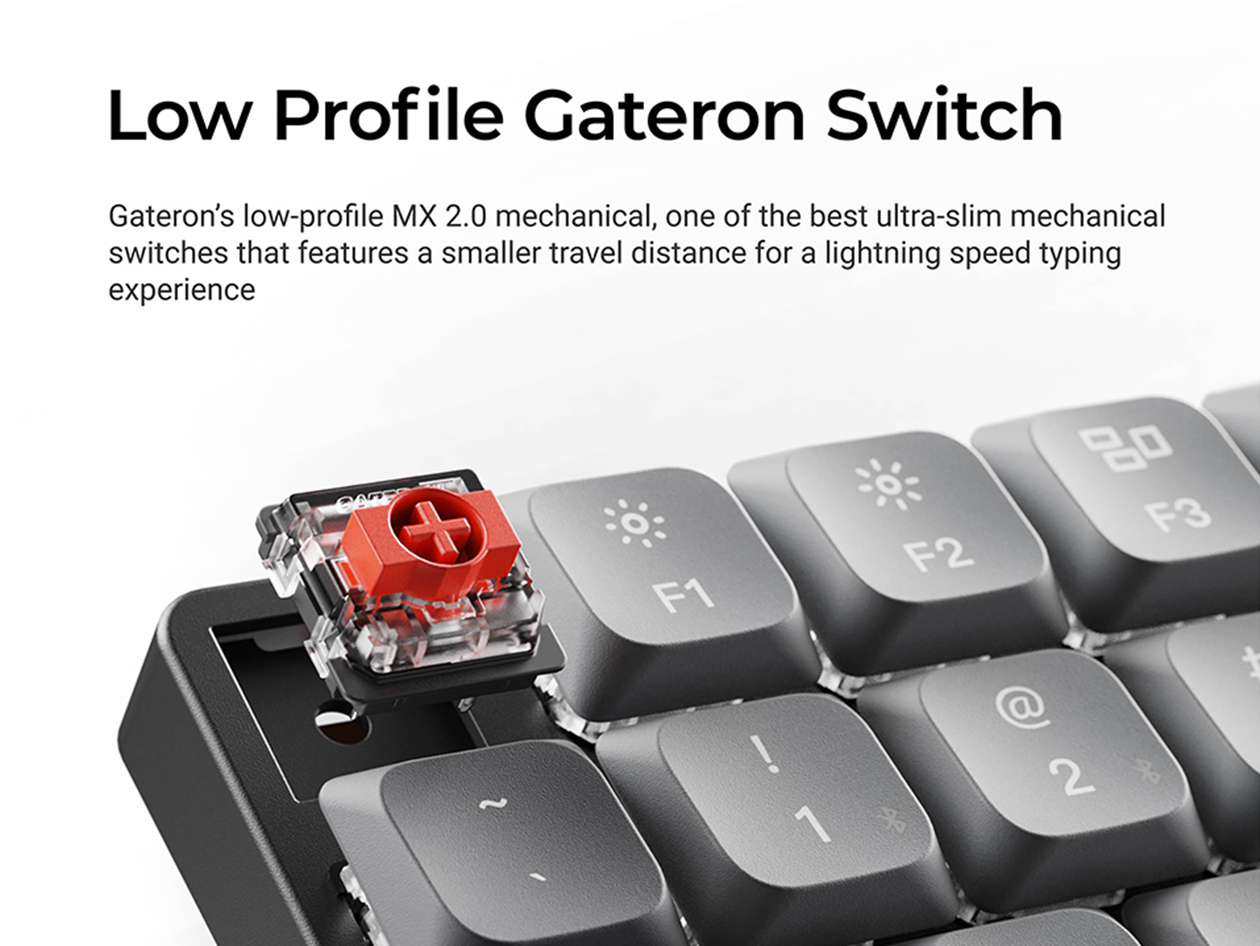 Keychron K3 Max Wireless Mechanical Keyboard (RGB Backlight/Red Switches)