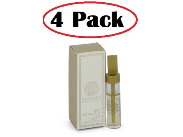 4 Pack of Versace Signature by Versace Vial (sample) .06 oz