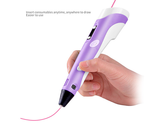 DIY 3D Drawing Toy Pen for Kids (Purple)