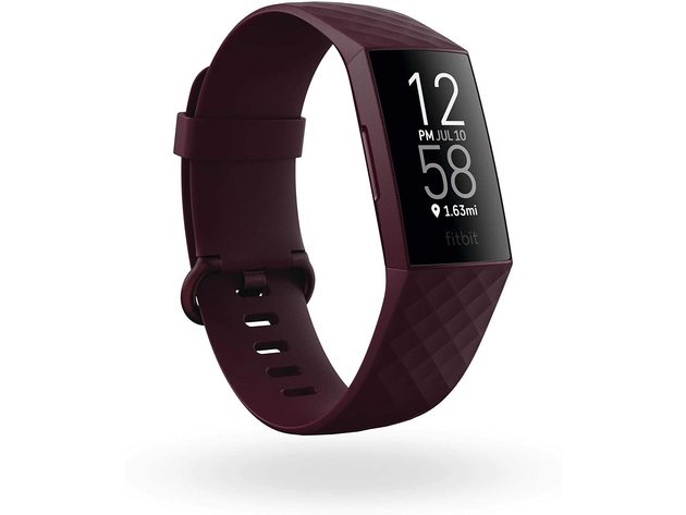 Fitbit FB417BYBY Charge 4 Bluetooth GPS Fitness Tracker NFC - Rosewood (Refurbished, Open Retail Box)