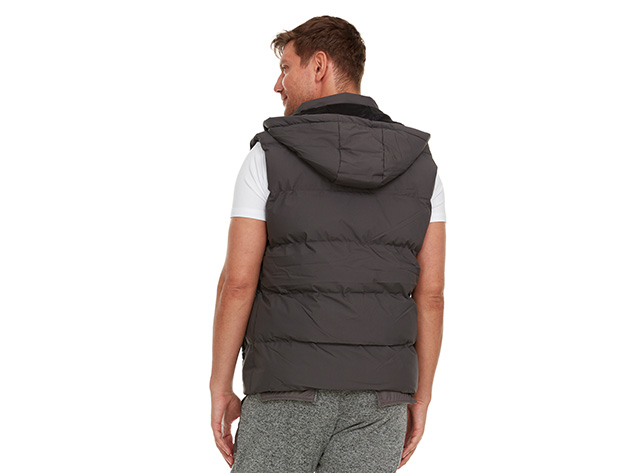Helios Paffuto Heated Unisex Vest with Power Bank (Gray/Small)