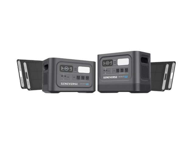 HomePower PRO Solar Generator ONE PRO + TWO PRO + 4 Solar Panels (800W) - 2-4 People