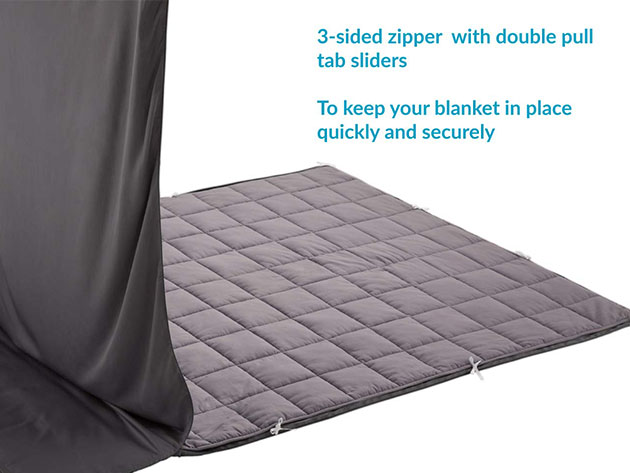 Kathy Ireland Weighted Blanket (Charcoal/10 Lb. 41"x 60")
