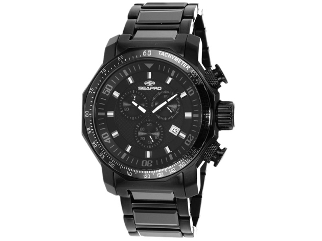 Seapro Men's Coral Black Dial Watch - SP6120