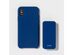 Heyday Apple iPhone XS Silicone Case With Power Bank and USB Cable, Perfect For Travel and On The Go Use, Dark Blue