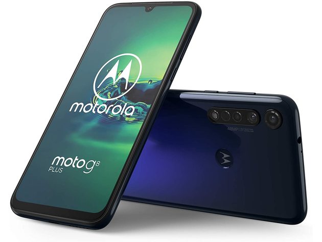 Motorola Moto G8+ Plus 64GB/4GB 6.3" Display GSM Unlocked Cell Phones - Blue (Used, Open Retail Box)