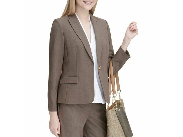 Calvin Klein Women's One Button Blazer