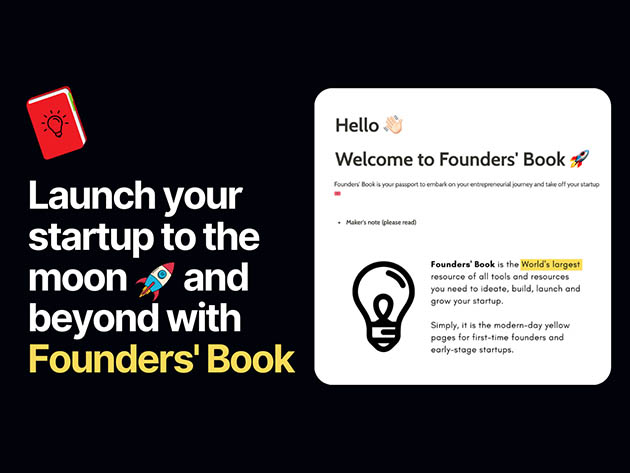 Founders' Book Lifetime Access