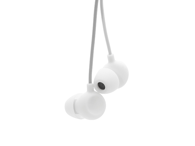 Sleeper Loop Silicone Unibody 3.5mm Aux Earphones (White)