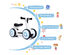 Honey Joy Baby Balance Bike Bicycle Mini Children Walker Toddler Toys Rides No-Pedal BluePink - White