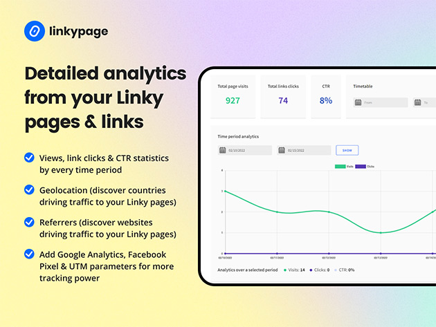 Linkypage: Pro Lifetime Subscription 