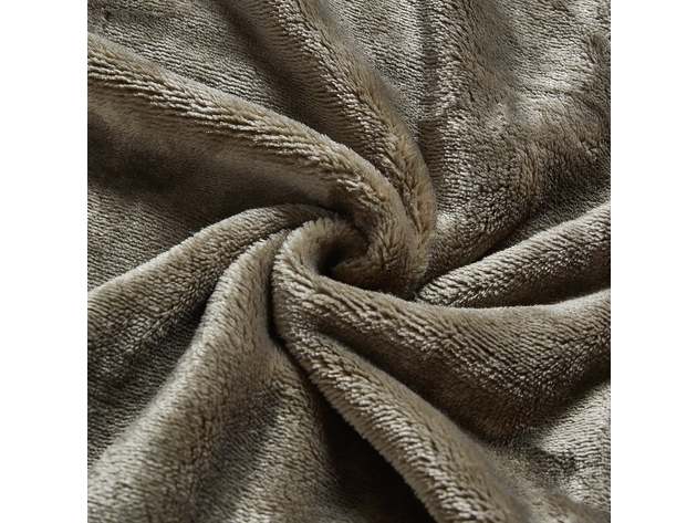 400 Series Solid Plush Blanket Olive King